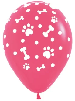 Balon Sempertex Paw Prints GIRL psie łapki 12 cali 1 szt. mix