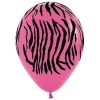 Balon Sempertex Zebra 12'' 1 szt różowa