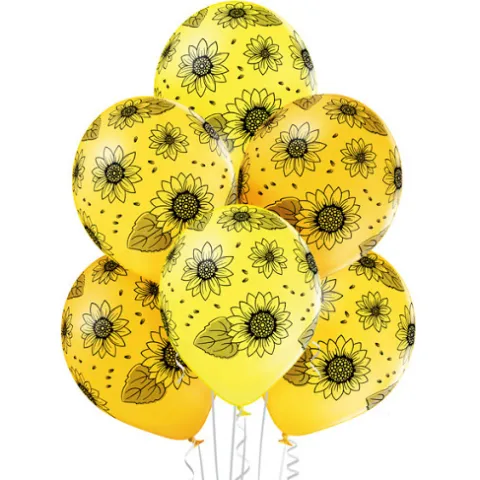 Balon Słoneczniki kwiaty 12 cali 1 szt.