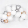 Balon Strong Metallic jednokolorowy 5" 100 szt. Metallic Silver Snow