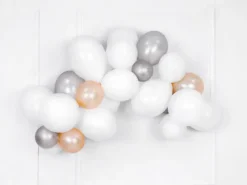 Balon Strong Metallic jednokolorowy 5" 100 szt. Metallic Silver Snow