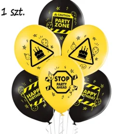 Balon urodzinowy Happy Birthday PARTY ZONE 12" 1 szt.