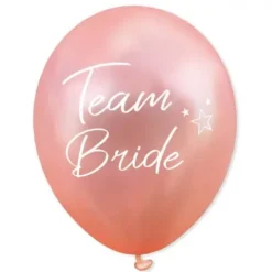 Balon Wieczór Panieński TEAM BRIDE złoty róż 12 cali 1 szt.