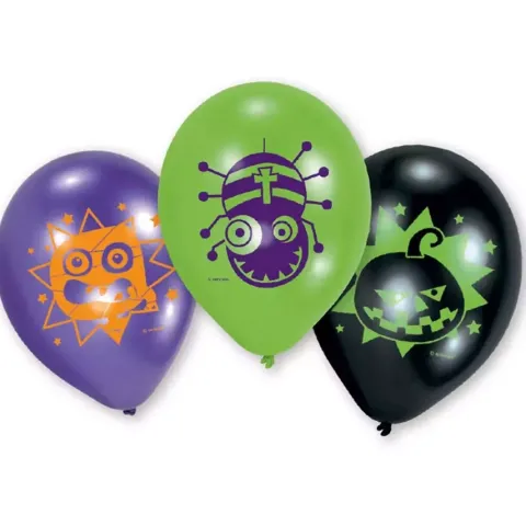 Balony Anagram 9 cali 6 szt Halloween Kids