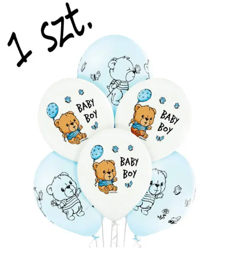 Balony Baby Boy 12 cali 1 szt.