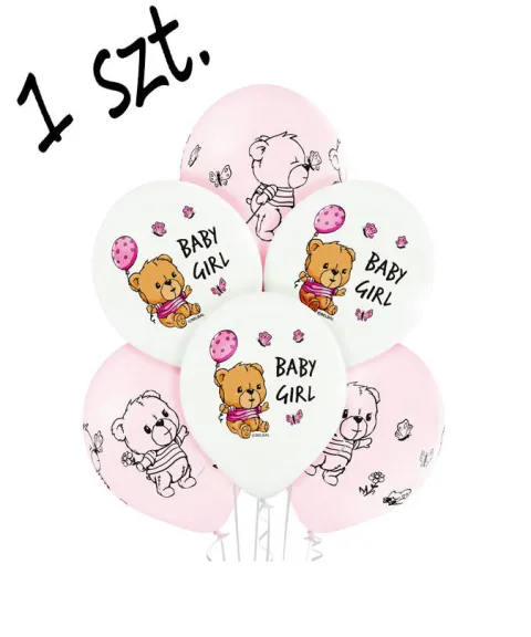 Balony Baby Girl 12 cali 1 szt.