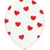 Balony Białe 12 cali w SERCA 6 sztuk