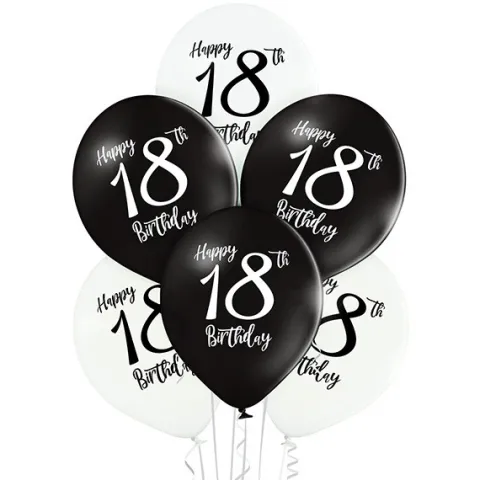 Balony Happy 18th Birthday Osiemnastka 12 cali 1 szt.