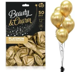 Balony platynowe złote Beauty&Charm Chrome (Shiny, Glossy) 12