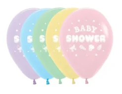 Balony Sempertex Baby Shower Gwiazdki 12'' 12 szt Mix kolorów