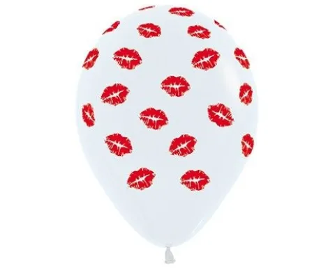 Balony Sempertex Całusy 12'' 50 szt USTA Mix