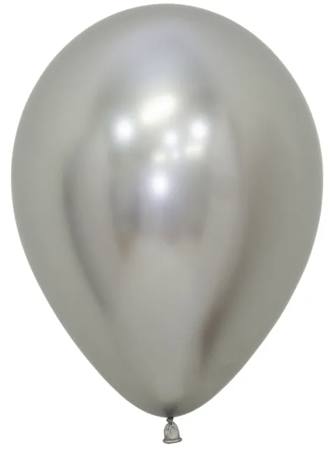 Balony Sempertex Chrome Shiny Reflex Silver 12 cali 50 szt.
