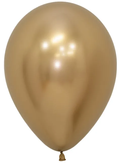 Balony Sempertex Chrome Shiny Reflex Gold 5 cali 50 szt.