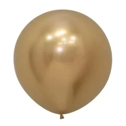 Balony Sempertex Chrome Shiny Reflex Gold 24 cale 3 szt.