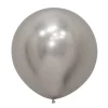 Balony Sempertex Chrome Shiny Reflex Silver 24 cale 3 szt.