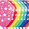 Balony Sempertex Duże Gwiazdki 12'' 12 szt Mix kolorów