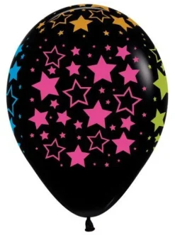 Balony Sempertex Gwiazdki 12'' 50 szt Neonowe