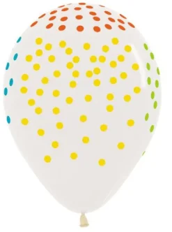 Balony Sempertex Konfetti 12'' 12 szt Neonowe