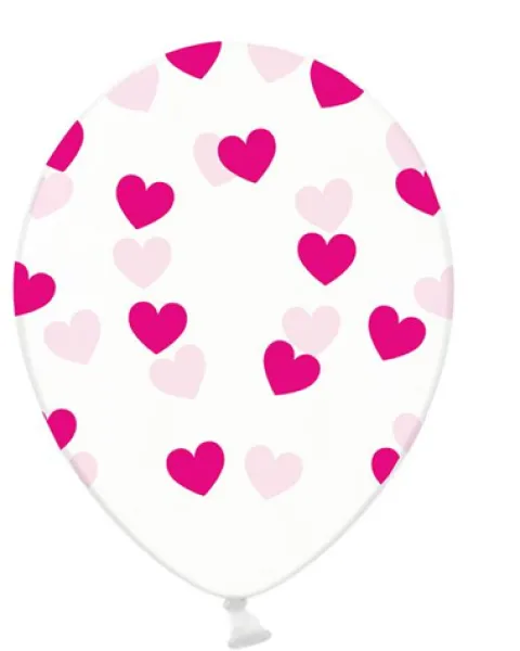 Balony Transparentne 12 cali w SERCA 6 sztuk