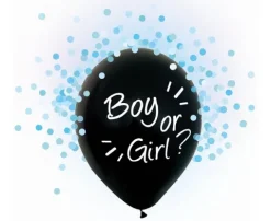 Balony z konfetti Boy or Girl 12" 4 szt. chłopiec