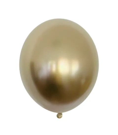 Balony złote Chrome Shiny - Glossy Gold 5 cali 50 szt. B-Balloons