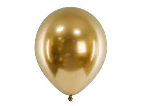Balony złote Chrome Shiny - Glossy balloons 12 cali 50 szt.