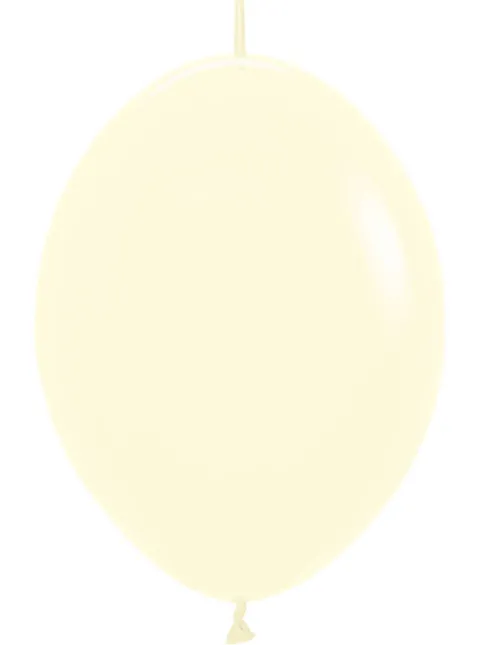 Balony do girland (Link-o-loon) LOL 12 cali Sempertex 50 szt. Pastel Matte Yellow