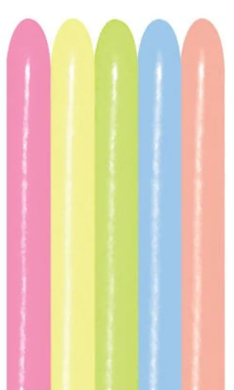 Balony do modelowania 260Q Sempertex 100 szt Mix NEON