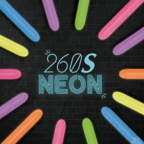 Balony do modelowania 260Q Sempertex 100 szt Mix NEON