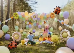 Balony foliowe do girland Stokrotki, średnica 65 cm, mix kolorów