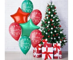 Balony Gemar Wesołych Świąt 12 cali 5 szt