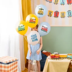 Balony gumowe Ciuchcia 12 cali 6 szt. zestaw