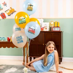 Balony gumowe Ciuchcia 12 cali 6 szt. zestaw
