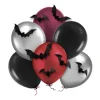 Balony gumowe Halloween Nietoperze DIY 12 cali 6 szt.