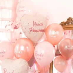 Balony gumowe Wieczór Panieński Rose Gold 12 cali 6 szt.