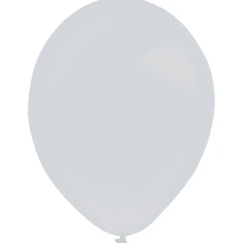Balony lateksowe Everts Decorator Metallic 5 cali 100 szt. Silver