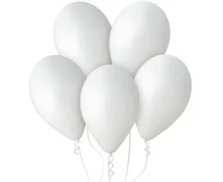 Balony lateksowe pastel białe 13 cali 50 szt. Gemar