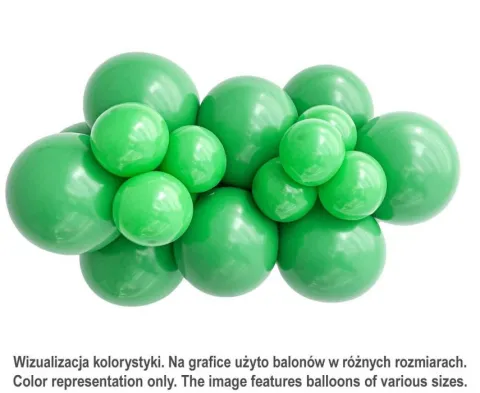 Balony lateksowe TUFTEX 11 cali kolor Green 100 szt.