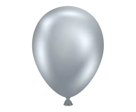 Balony lateksowe TUFTEX 5 cali kolor Silvery 50 szt.
