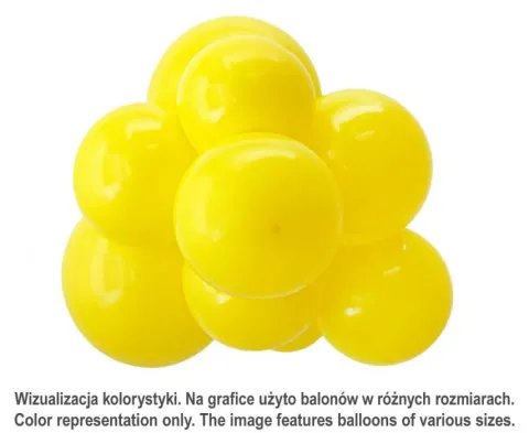 Balony lateksowe TUFTEX 11 cali kolor Yellow 100 szt.