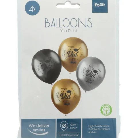 Balony lateksowe You did it zestaw 33 cm (dla studenta, absolwenta)