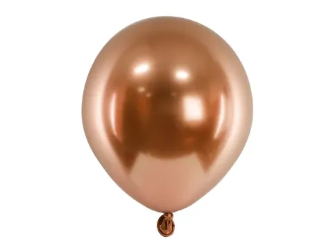Balony miedziane Chrome Shiny - Glossy balloons 5 cali 50 szt.