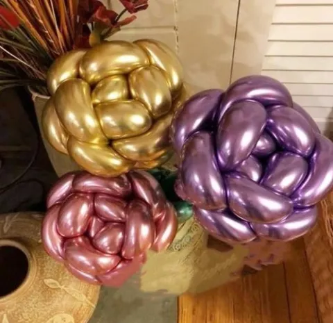 Balony modeliny Glossy 30 szt. 130 cm z pompką, mix kolorów