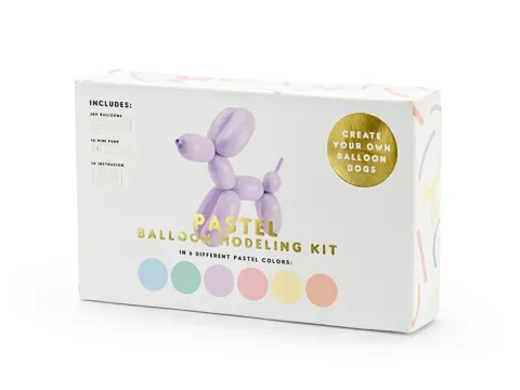Balony modeliny Pastel 30 szt. 130 cm z pompką, mix kolorów