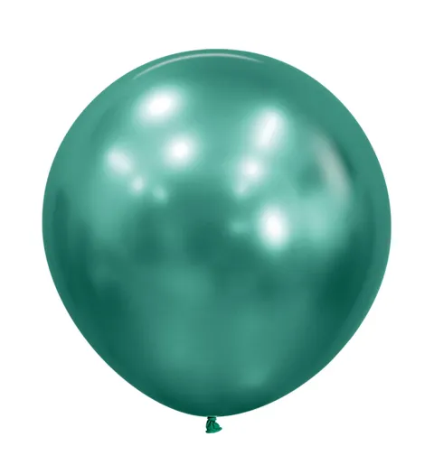 Balony Sempertex Chrome Shiny Reflex Aurora Green 24 cali 3 szt.