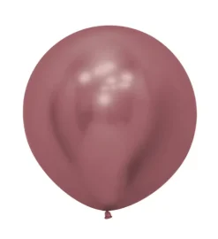 Balony Sempertex Chrome Shiny Reflex Pink 24 cale 3 szt.