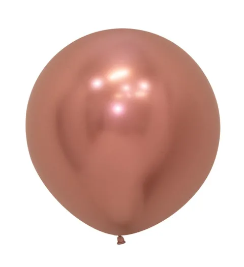 Balony Sempertex Chrome Shiny Reflex Rose Gold 24 cale 3 szt.