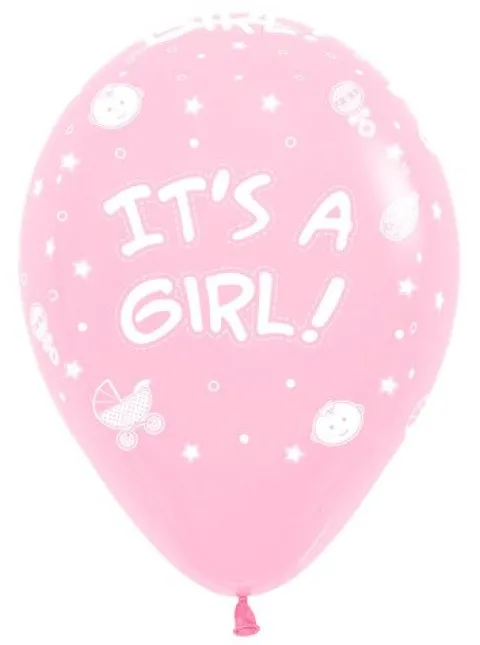 Balony Sempertex It's a Girl 12'' Pastel 12 szt