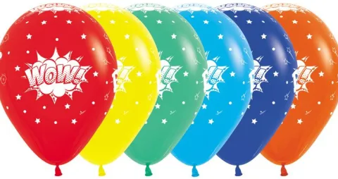 Balony Sempertex Komiks 12'' 12 szt Mix kolorów