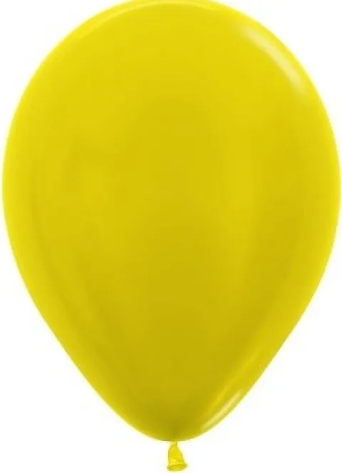 Balony Sempertex Metallic 10'' 100 szt. Yellow